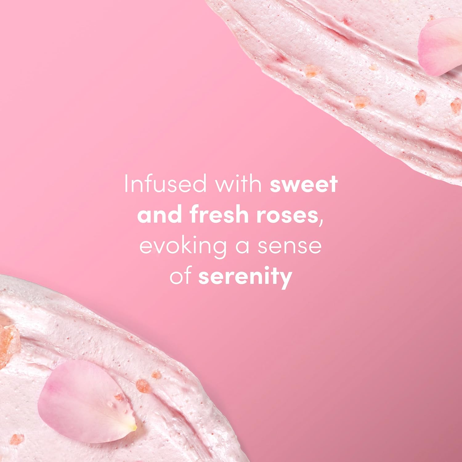 Dove Himalayan Salt & Rose Oil Body Scrub Exfoliates and Deeply 15 oz | For skin that needs polish, Helps reveal smooth skin, With Himalayan salt & Rose Oil