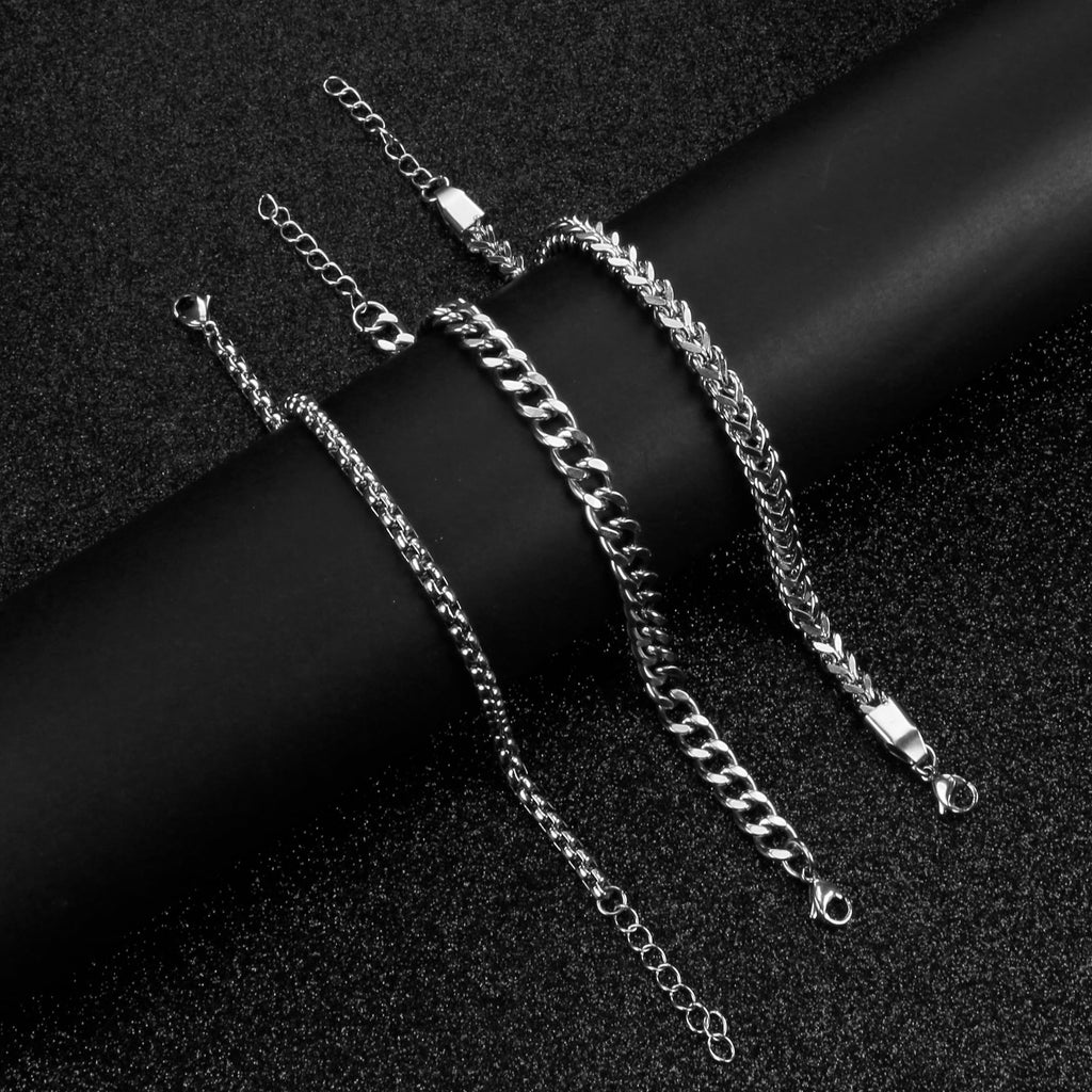 DAYANEY Mens Bracelet Silver and Gold Bracelet for Men Rakhi for Brother
