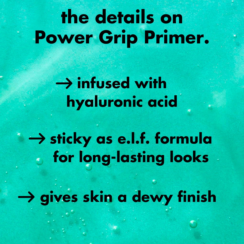 e.l.f. Power Grip Primer, Gel-Based & Hydrating Face Primer for Smoothing Skin & Gripping Makeup, Moisturizing & Priming, Vegan & Cruelty-Free, 0.811 Fl Oz