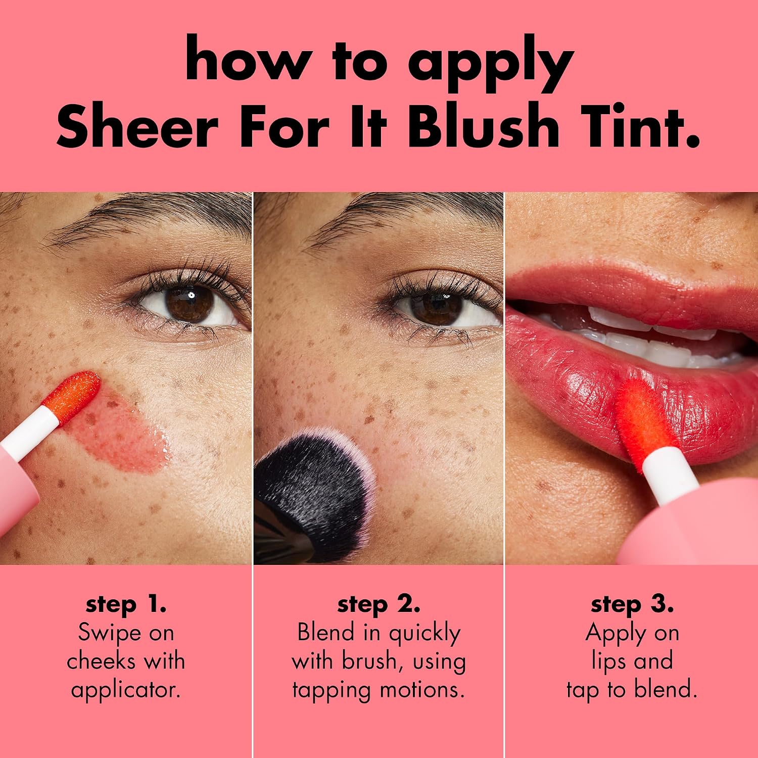 e.l.f. Sheer For It Blush Tint, Cherry Cola | Multi-Use, Long-Lasting Lip & Cheek Makeup, Creates A Natural Flush Finish, Vegan & Cruelty-Free