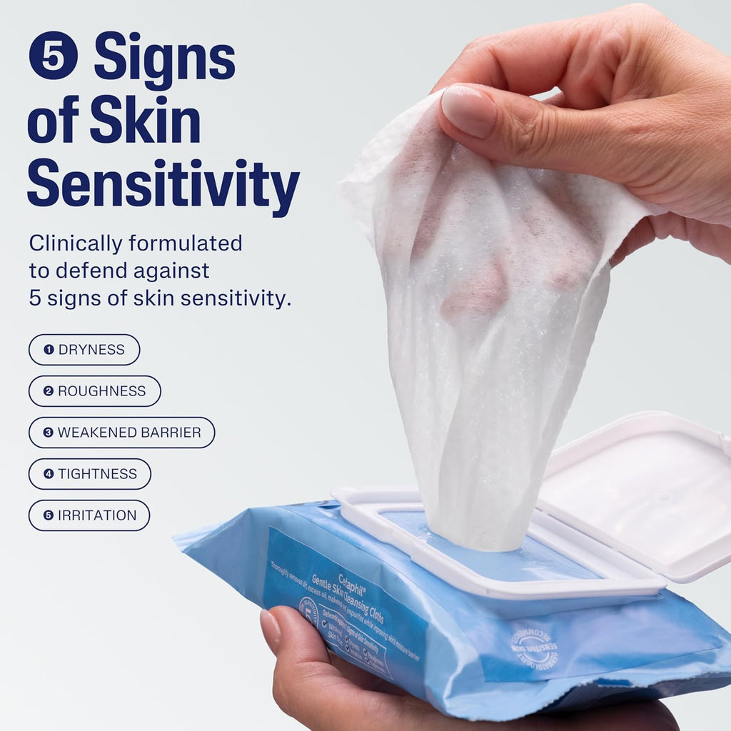 Cetaphil Gentle Makeup Remover Face Wipes, Fragrance Free, 25 Count | Sensitive skin safe, alcohol-free, fragrance-free, daily facial cleansing, removes makeup, dermatologist recommended