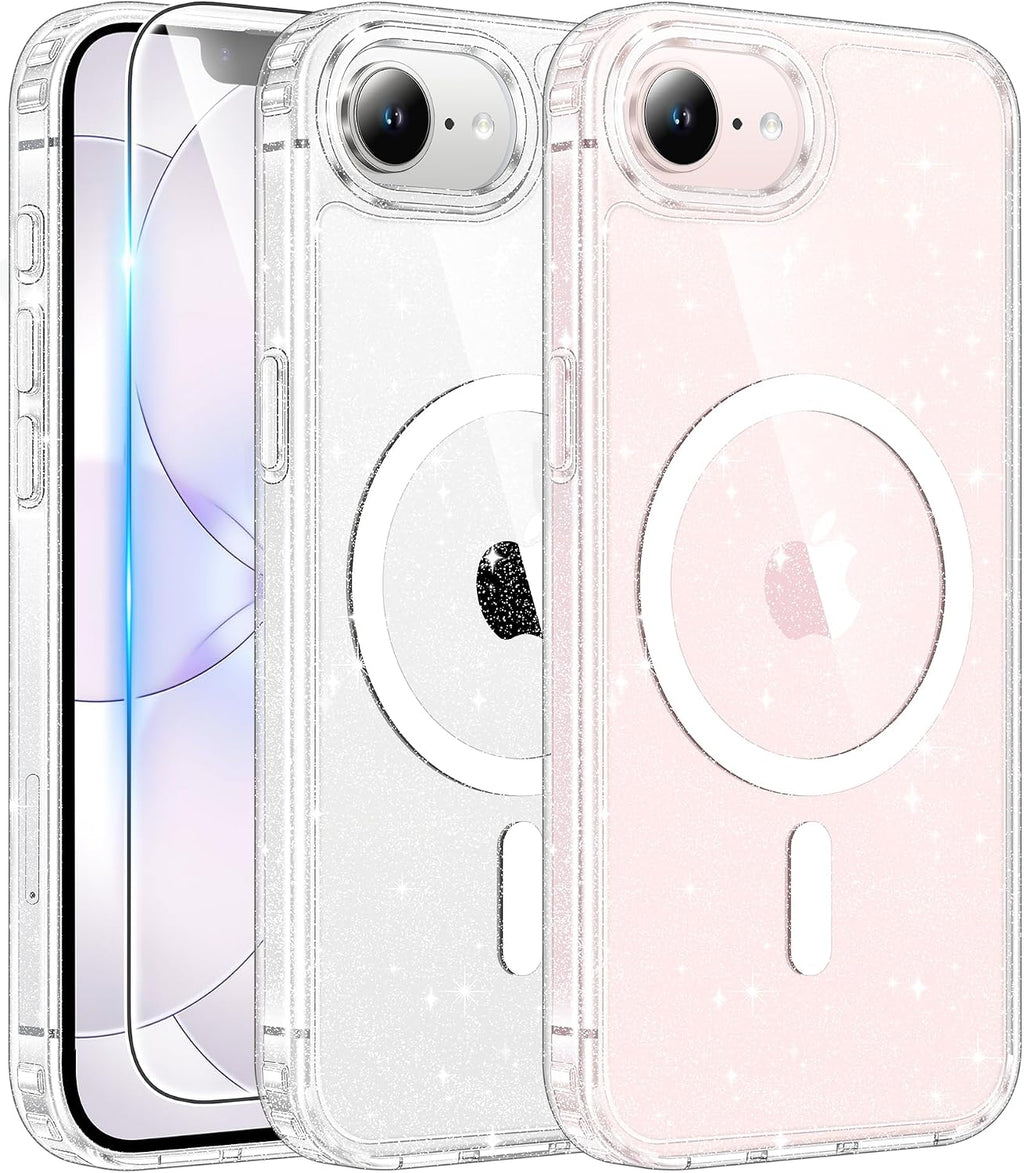 FNTCASE for iPhone 15/14/13 Case Compatible with Magsafe Clear Phonecase
