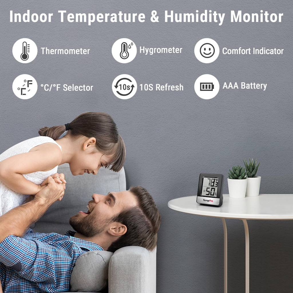 TempPro TempAir Digital Hygrometer Indoor Thermometer
