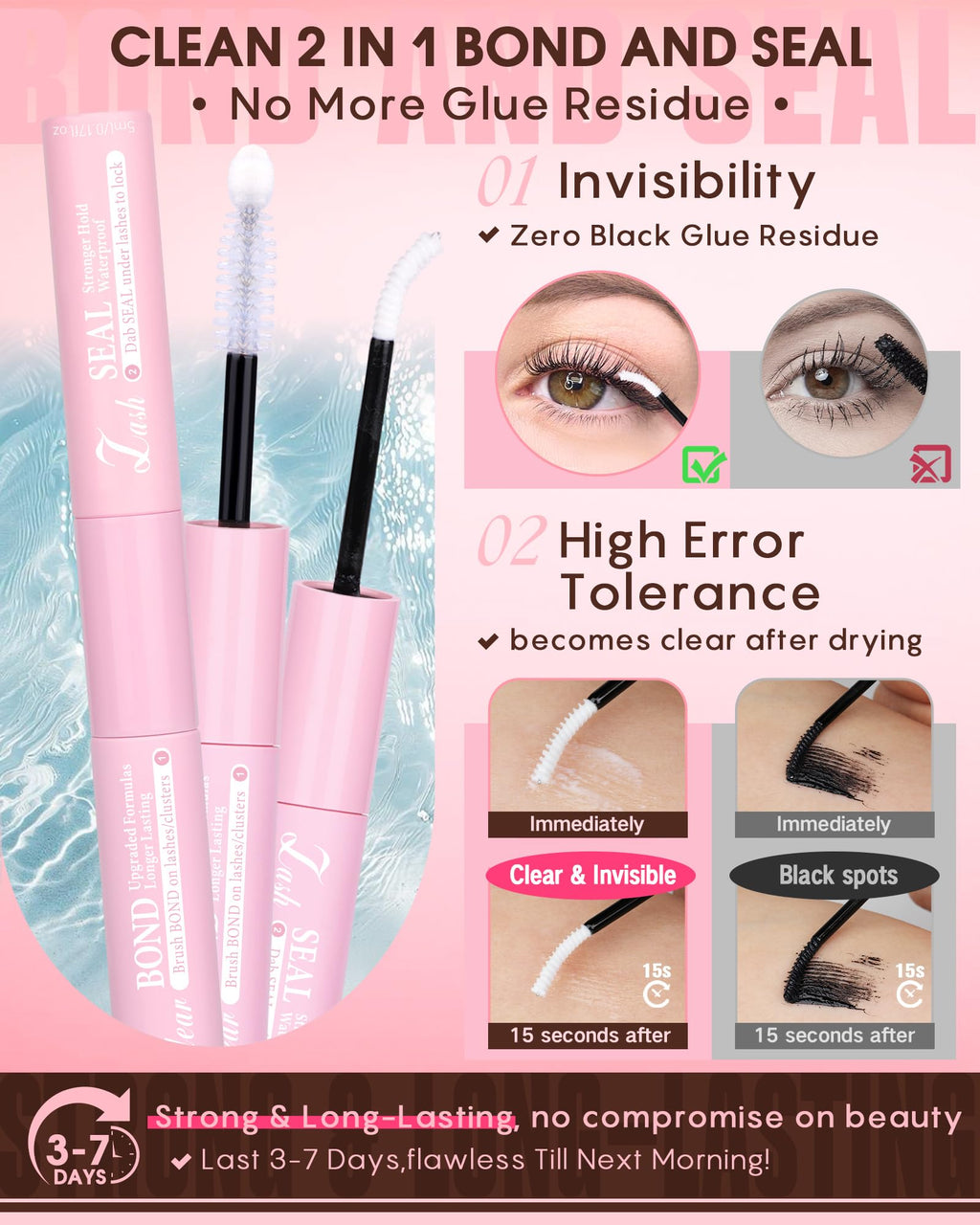 Goddvenus Lash Clusters Kit Wispy Eyelash Clusters Lashes Natural DIY Lash Extension Kit 10-16mm Cluster Eyelash Extensions Kit 300pcs C Curl Individual Lashes Cluster Eyelash (No Tweezers)