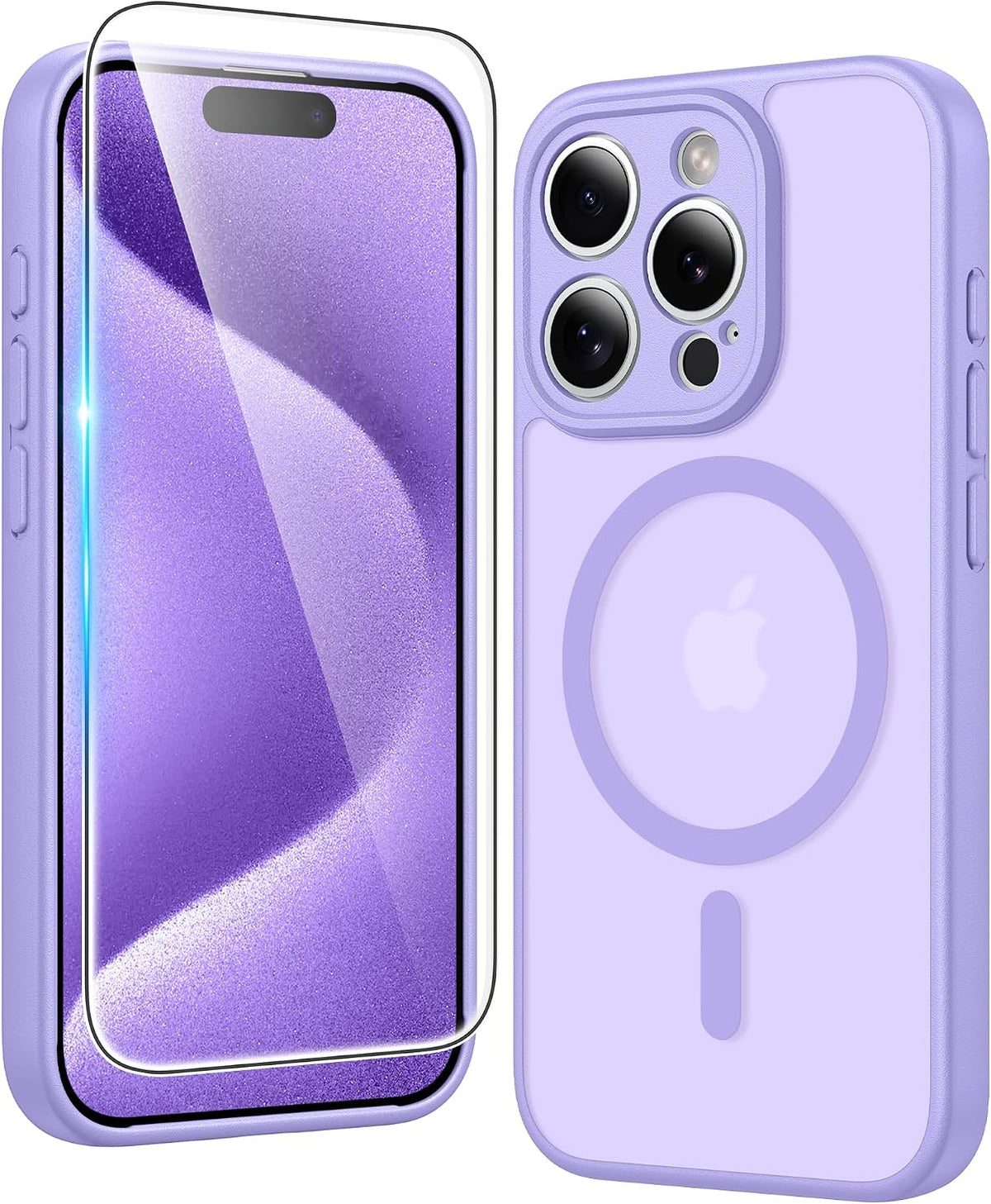 FNTCASE for iPhone 15/14/13 Case Compatible with Magsafe Clear Phonecase