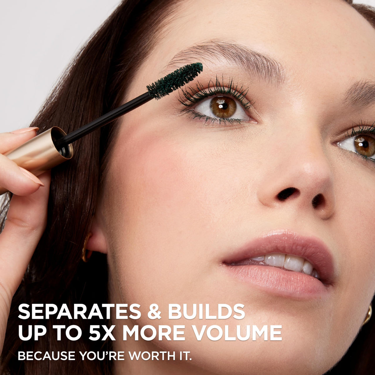 L’Oreal Paris Original Voluminous Mascara, Building Mascara Volume and Length Formula, Washable, Blackest Black, 0.26 Fl Oz., 1 Count