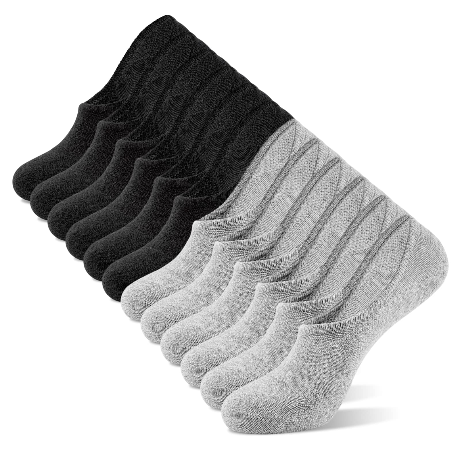 IDEGG Women & Men No Show Low Cut Anti‑Slip Casual Sports Running Socks