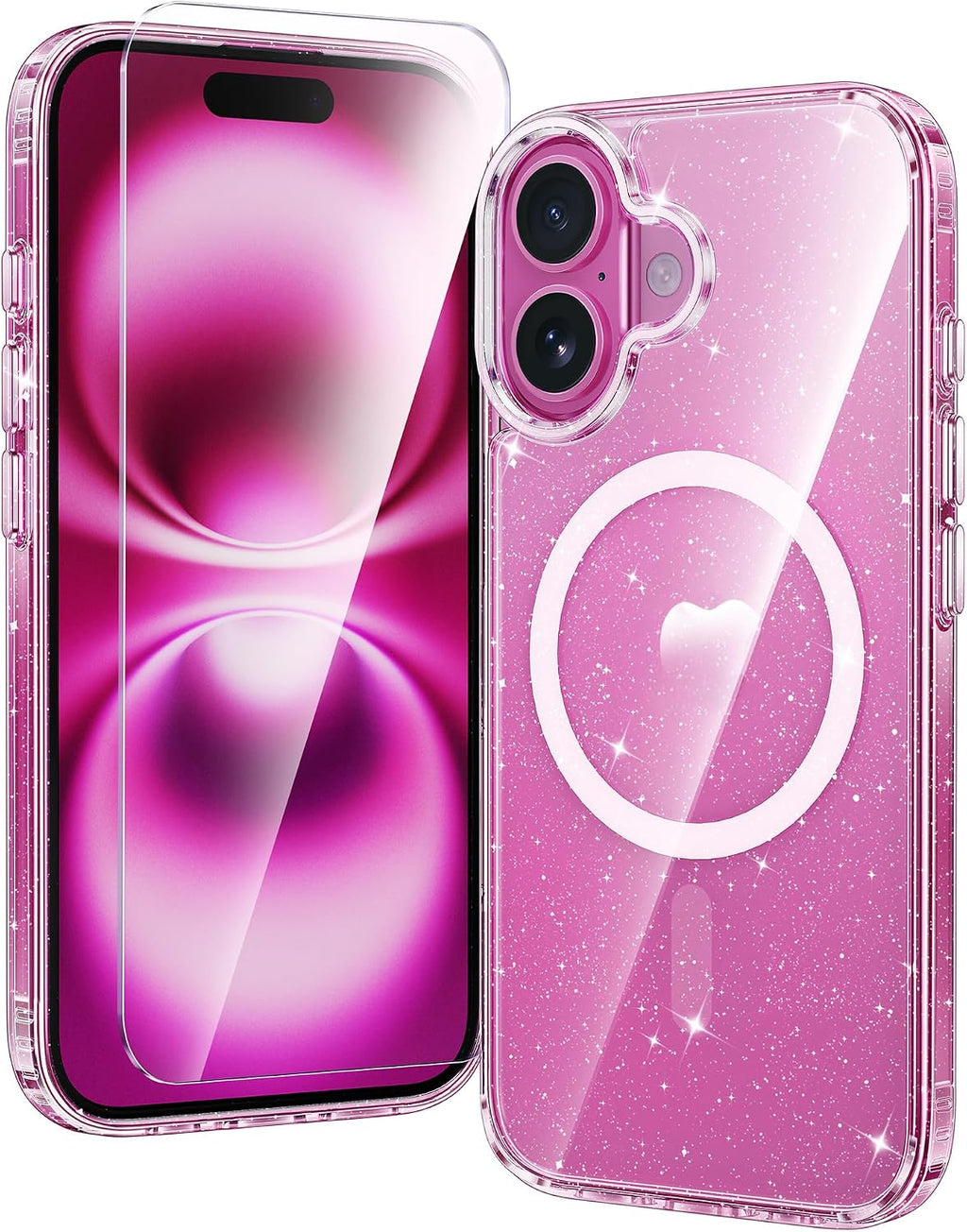 FNTCASE for iPhone 15/14/13 Case Compatible with Magsafe Clear Phonecase