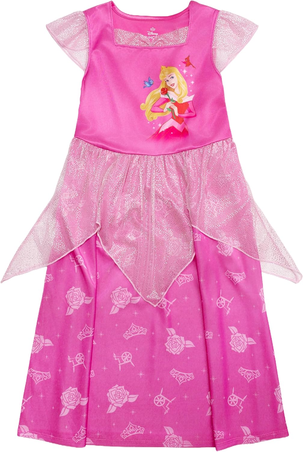Disney Toddler/Little/Big Girls' Princess Fantasy Gown Nightgown