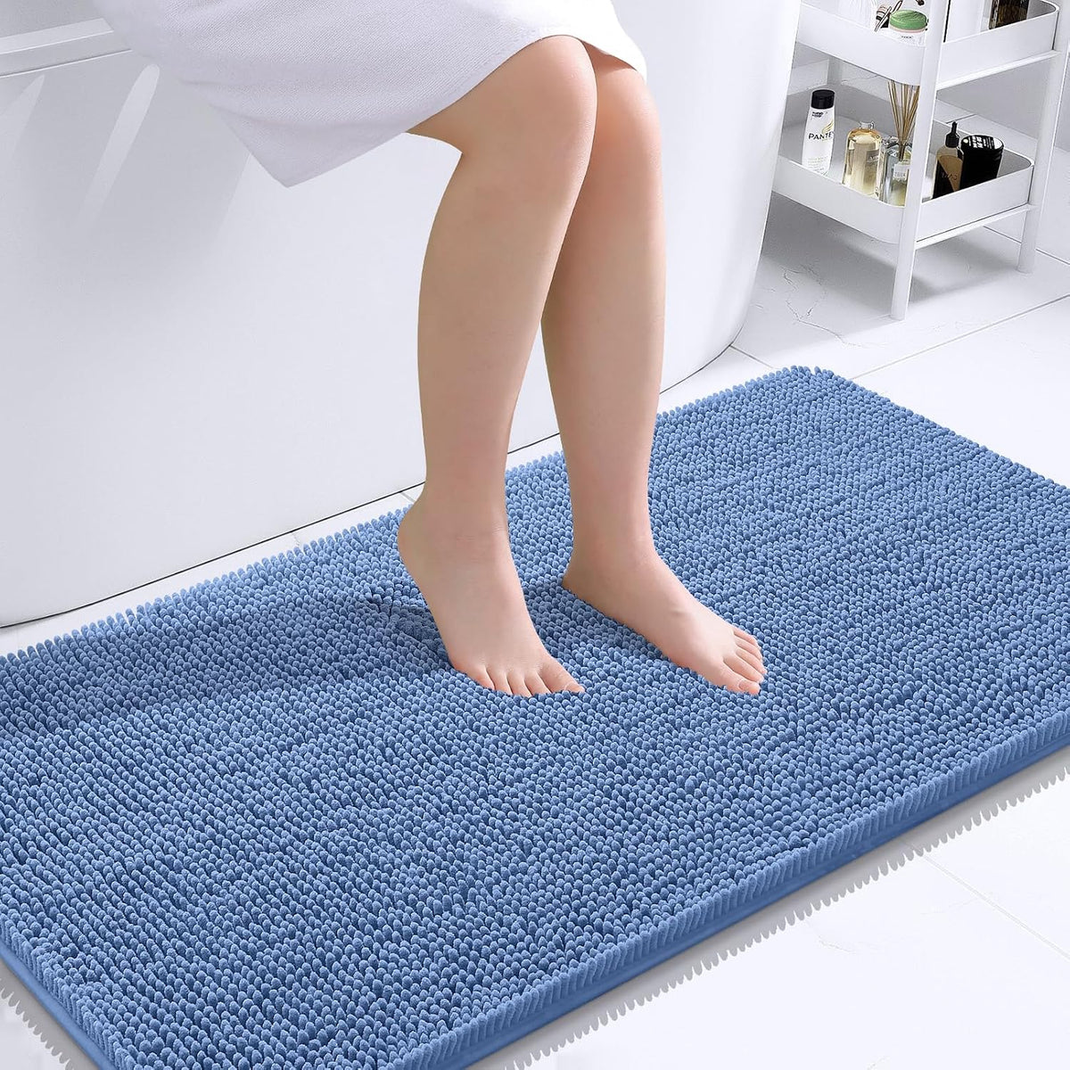 OLANLY Bathroom Rugs 30x20, Extra Soft Absorbent Chenille Bath Rugs
