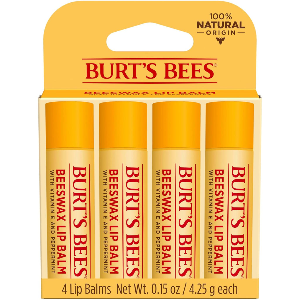 Burt's Bees 100% Natural Moisturizing Lip Balm (Original Beeswax)