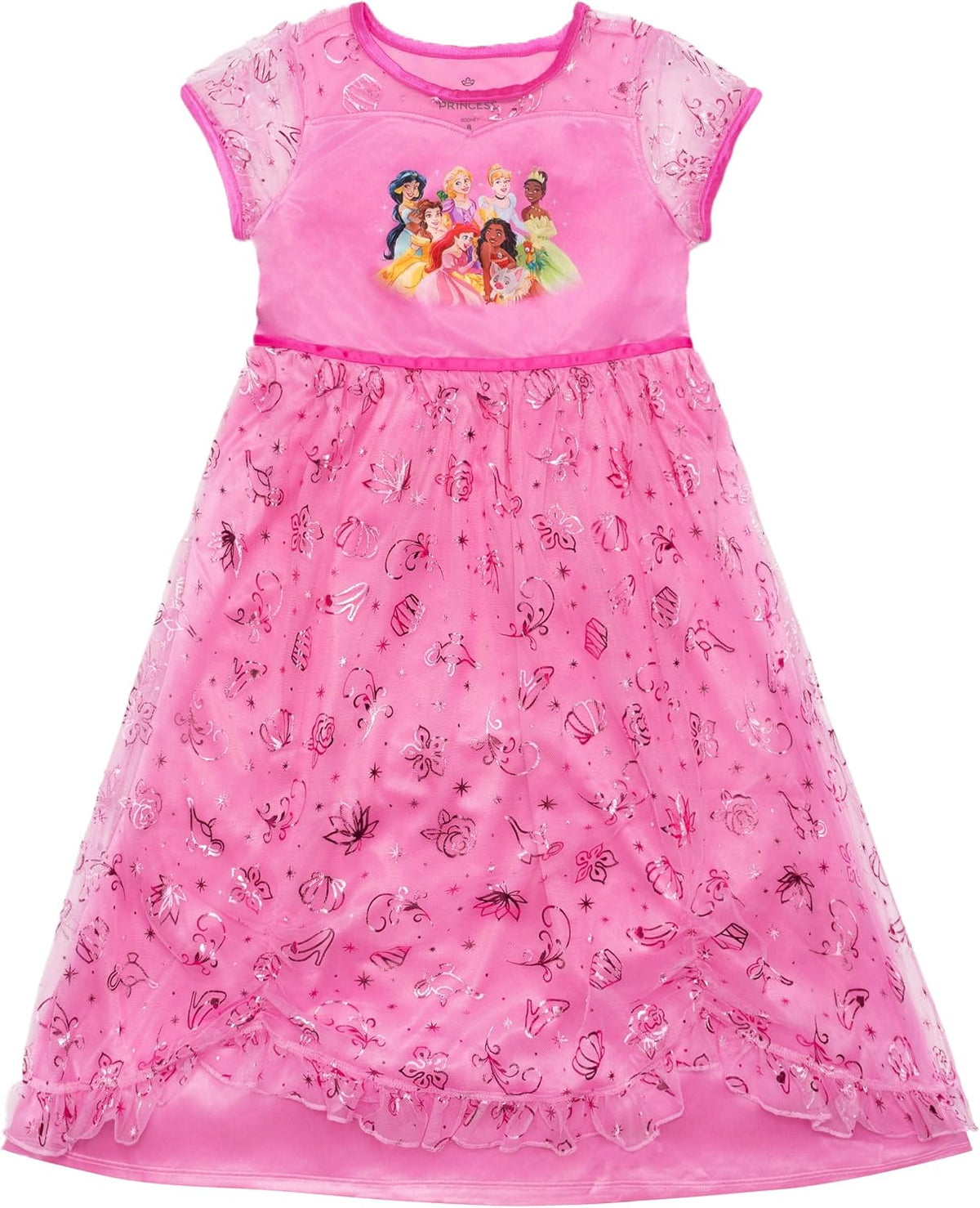 Disney Toddler/Little/Big Girls' Princess Fantasy Gown Nightgown