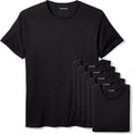 Amazon Essentials Men's Slim Fit Crewneck Undershirts, Pack of 6