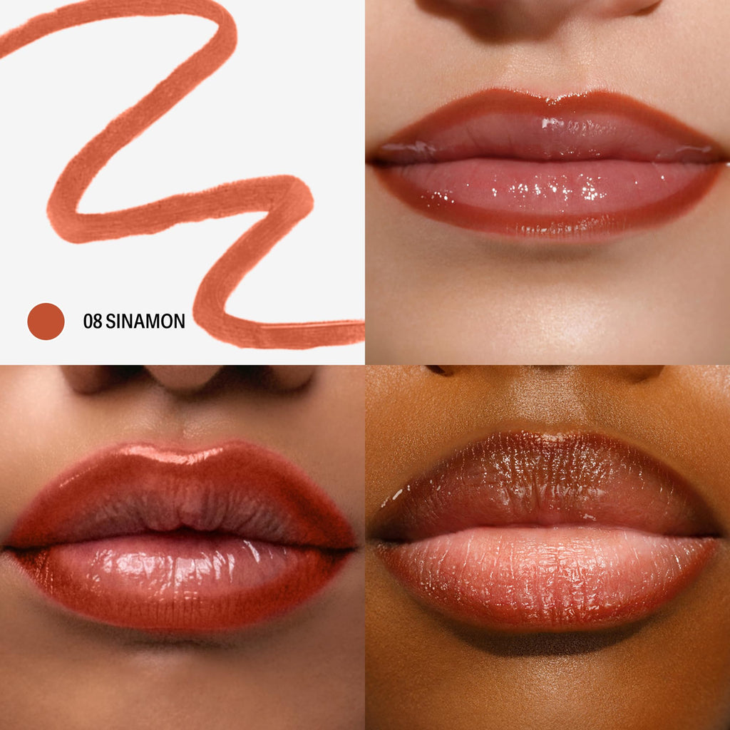 Sacheu Lip Liner STAY-N Peel Off Lip Stain, Longwear, p-INKED | Water-resistant, transfer & smudge-proof, lip tint with hyaluronic acid & vitamin E for conditioning benefits, matte finish
