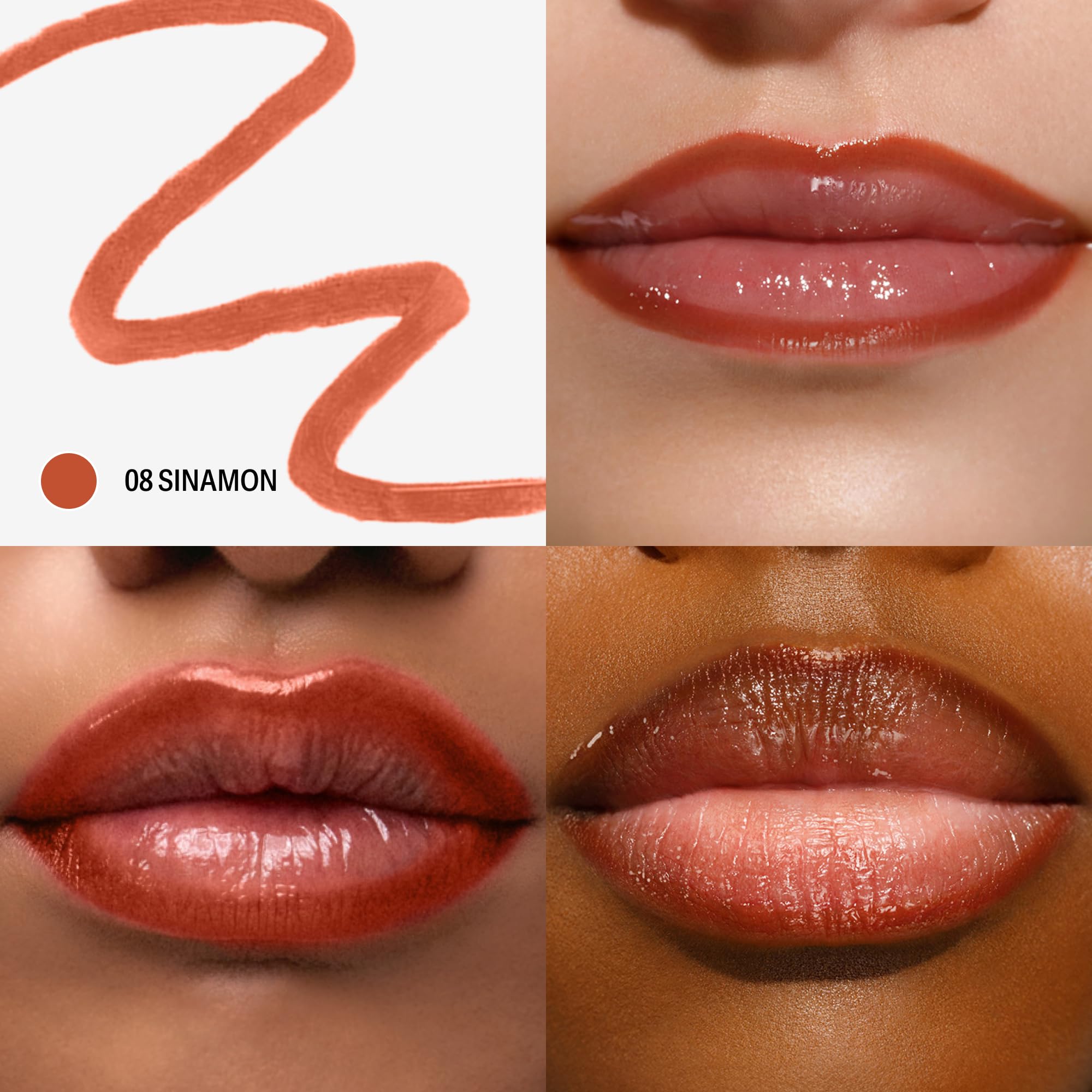 Sacheu Lip Liner STAY-N Peel Off Lip Stain, Longwear, p-INKED | Water-resistant, transfer & smudge-proof, lip tint with hyaluronic acid & vitamin E for conditioning benefits, matte finish