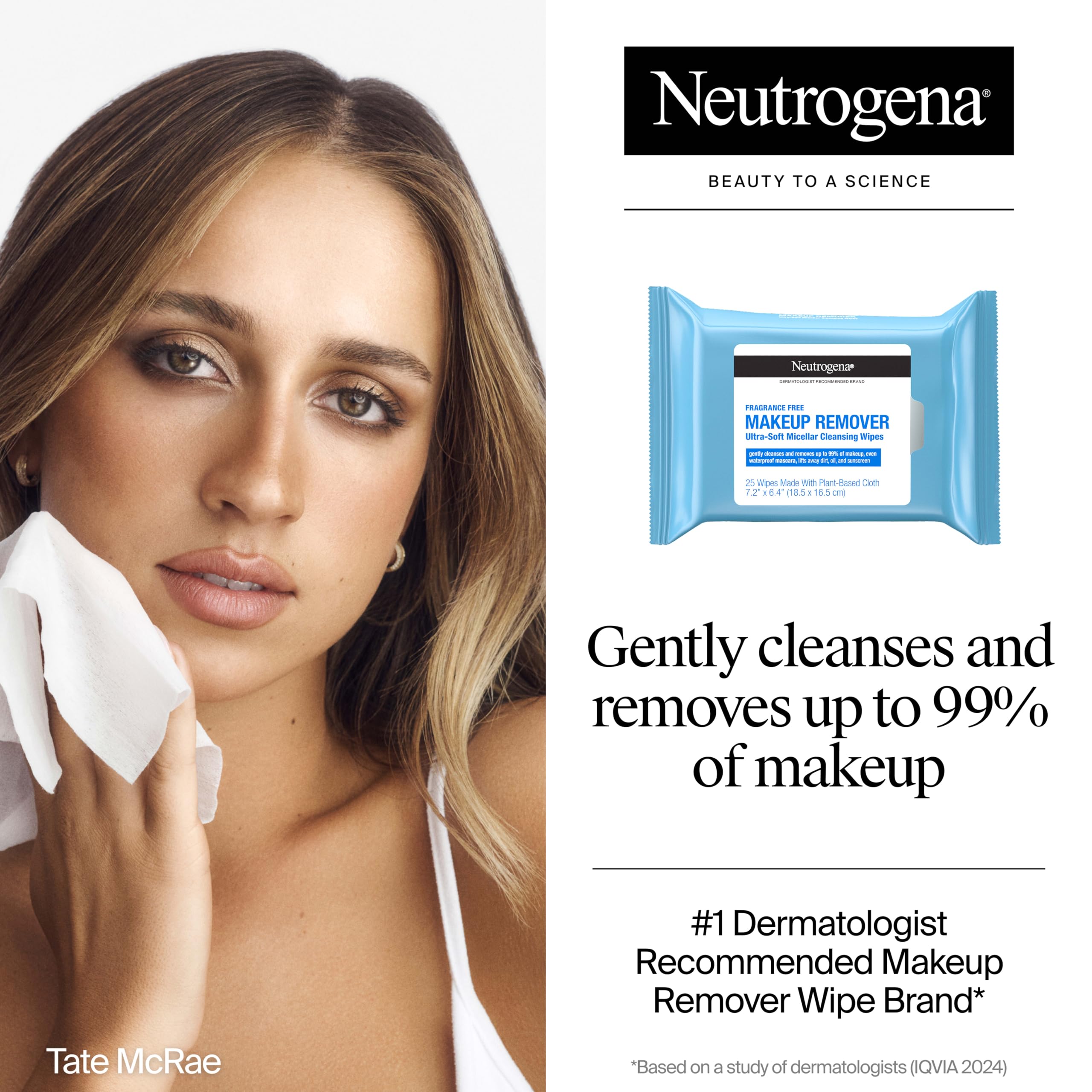 Neutrogena Makeup Remover Towelettes, Daily Single Face Towelettes, 20 Ct | Makeup Remover, Makeup Removing Cleansing Wipes, Suitable for Dirt & Oil Removal, Alcohol-Free
