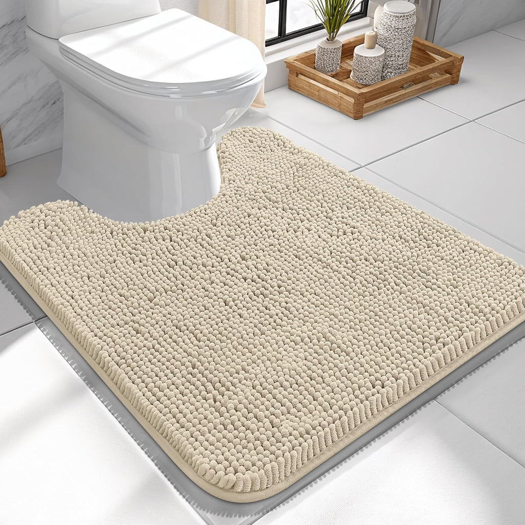 OLANLY Bathroom Rugs 30x20, Extra Soft Absorbent Chenille Bath Rugs