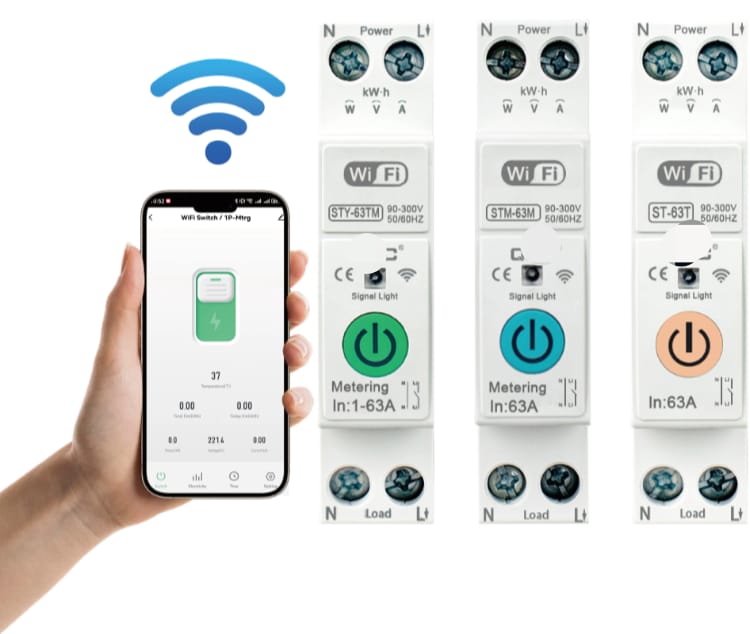 WiFi Smart Circuit Breaker Switch Remote & Manual 63A.