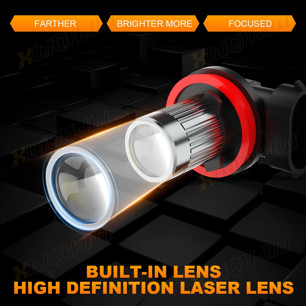 For Dodge Durango 2015-2019 LED Fog Driving Light H11 6000K White Bright Bulbs